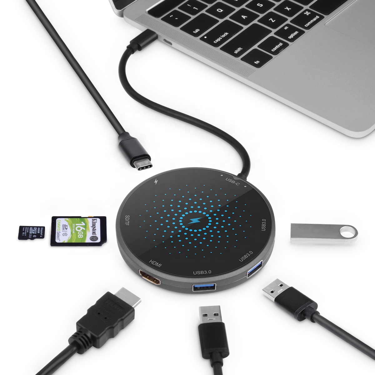 Wireless Charging Pad Docking Dock Station support power input up to 60W